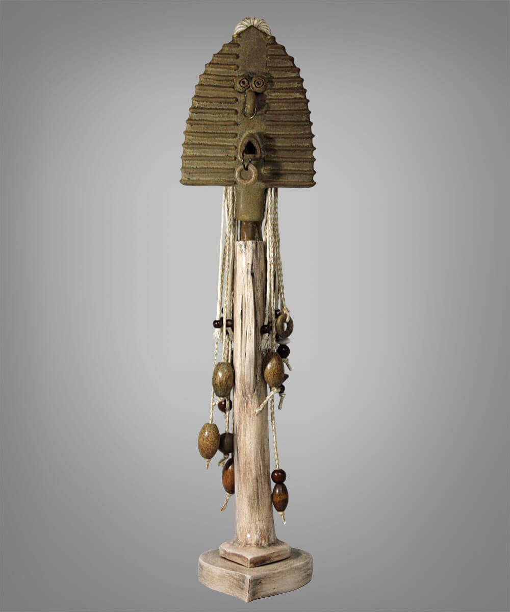 Tribal Woman on Pedestal