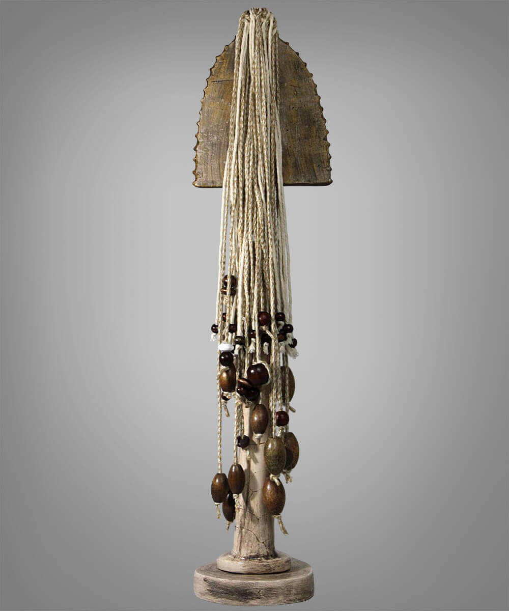 Tribal Woman on Pedestal