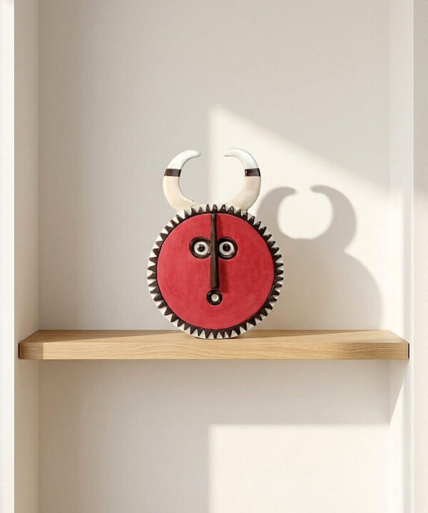 Crimson Horned Mask